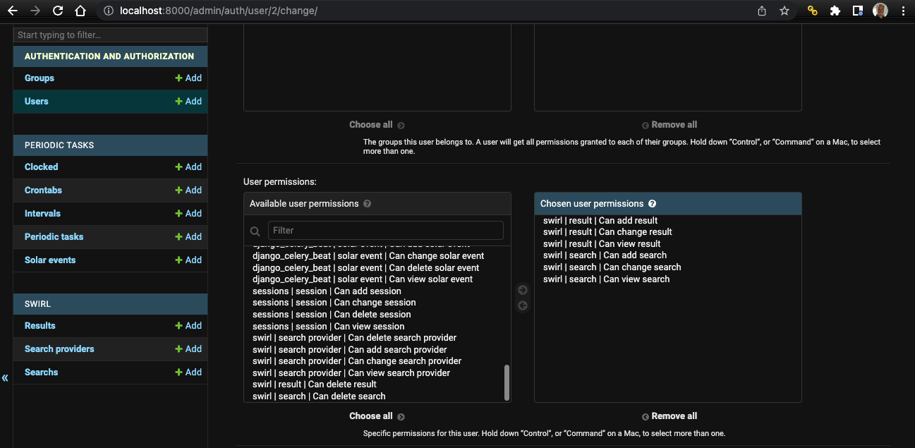 Django Admin - Permissions